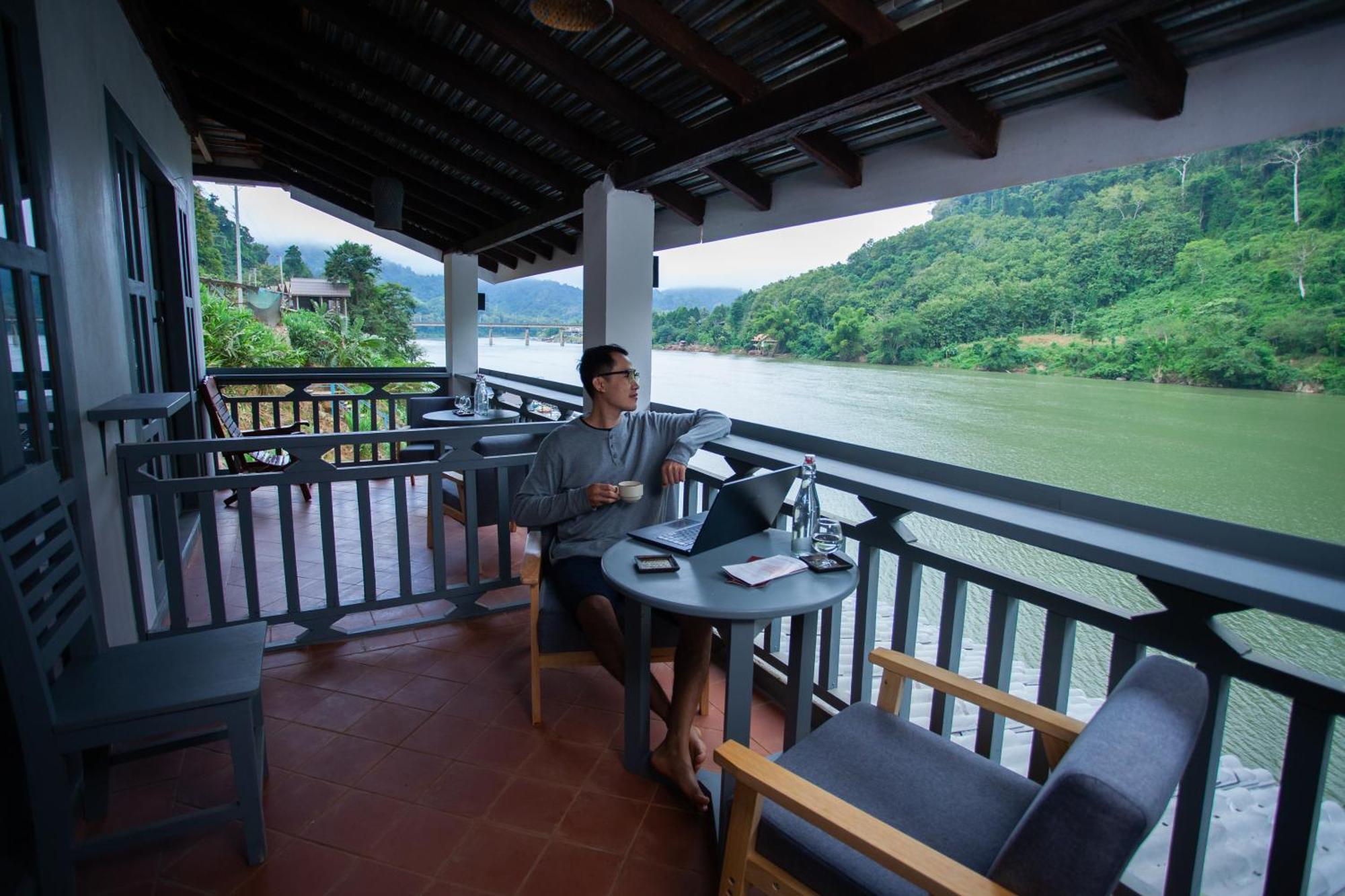 Dokchampa River View Villa Nongkhiaw Esterno foto